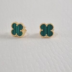Green Clover Earrings